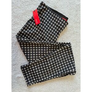 NWT Maze Collection Pull On Stretch Skinny Legging Pants Checkered Womens Size L